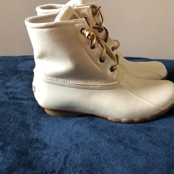 Saltwater canvas oat/gold Sperry - Picture 3 of 10